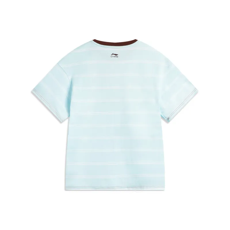 LiNing x Disney T Shirt Women's Light Sky Blue/Standard White-1