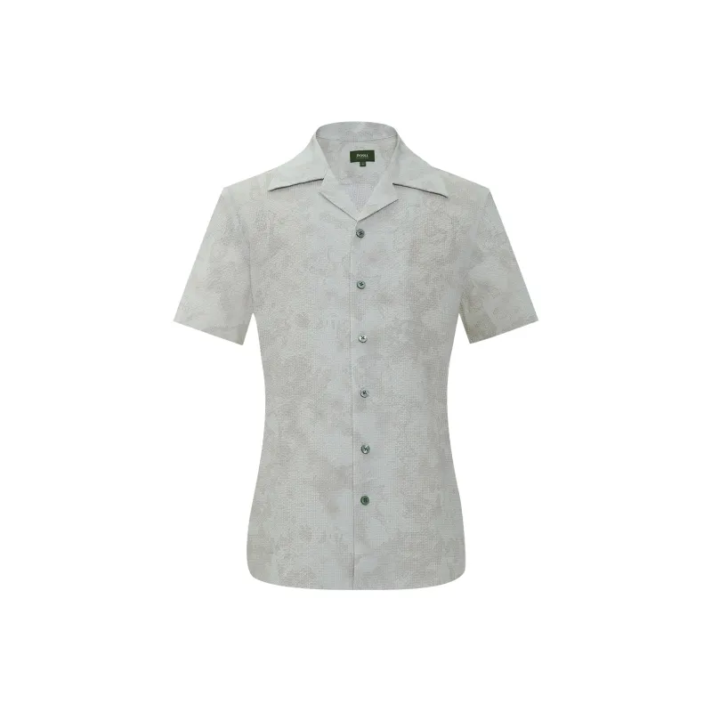 JODOLL Shirt Men's Oil Painting Green-0
