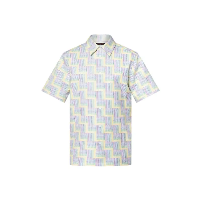 LOUIS VUITTON SS25 Spring Men's Collection Shirt Men's White-0