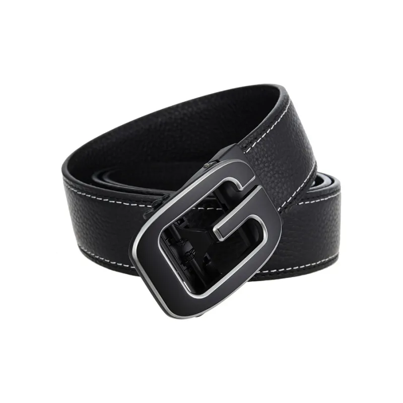 ALIEN BANG Cow Leather Belts Men's Width 3.5CM-1