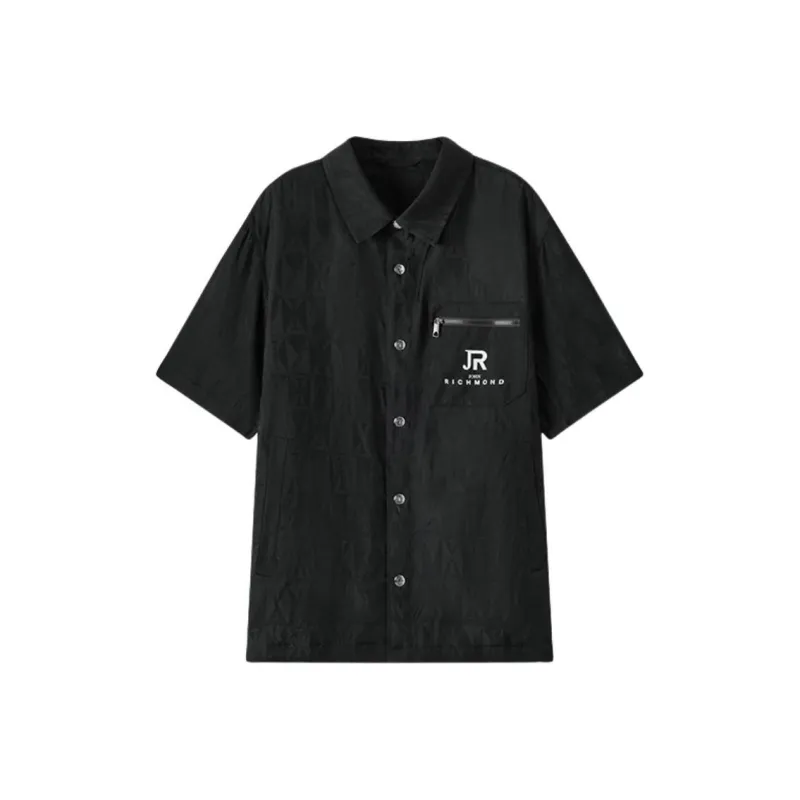 JOHN RICHMOND SS24 Shirt Men's Black Letter-0