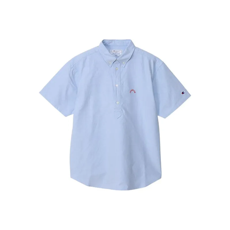 Champion SS24 Polo Shirt Men's Light Blue-0