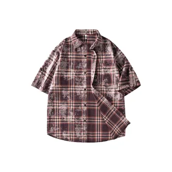 ACUOD BY CHANU Premium Versatile Lapel Plaid Shirt Coat Unisex