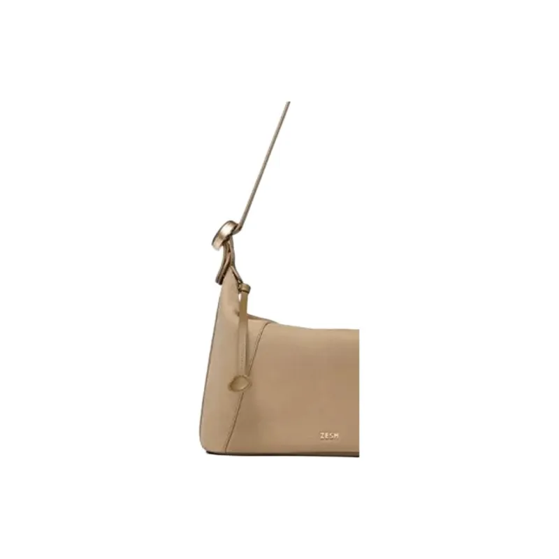 ZESH Vegetable Tanned Cow Leather Lunch Bag, Handbag, Shoulder Bag Medium Size Women's Multicolor-12