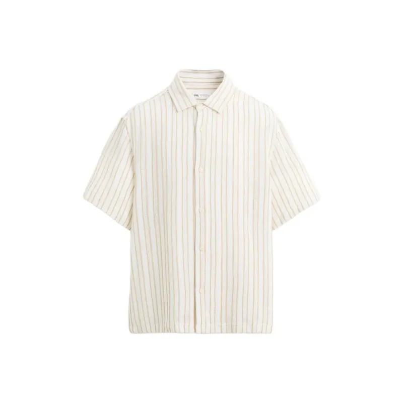 ZARA Shirts Men Nude/Beige-0