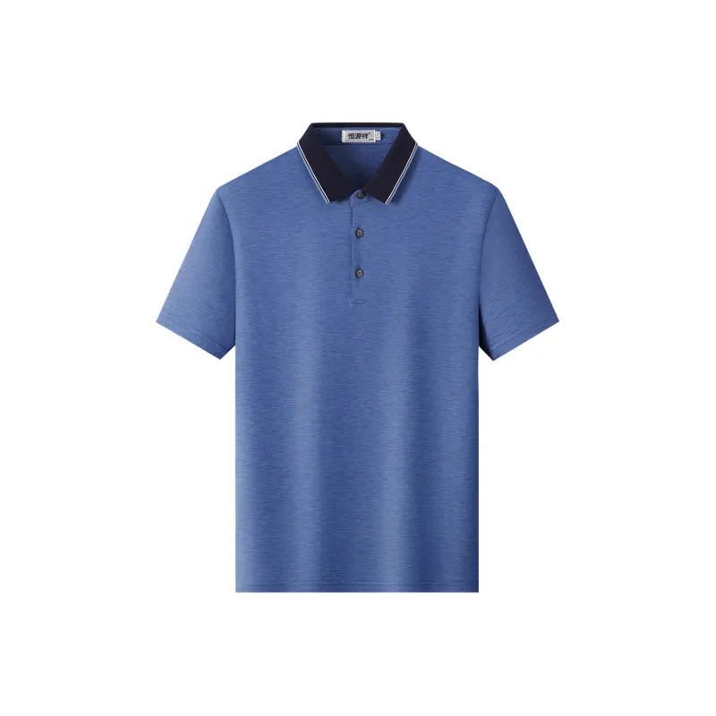 H YXIANG Polo Shirts Men-5