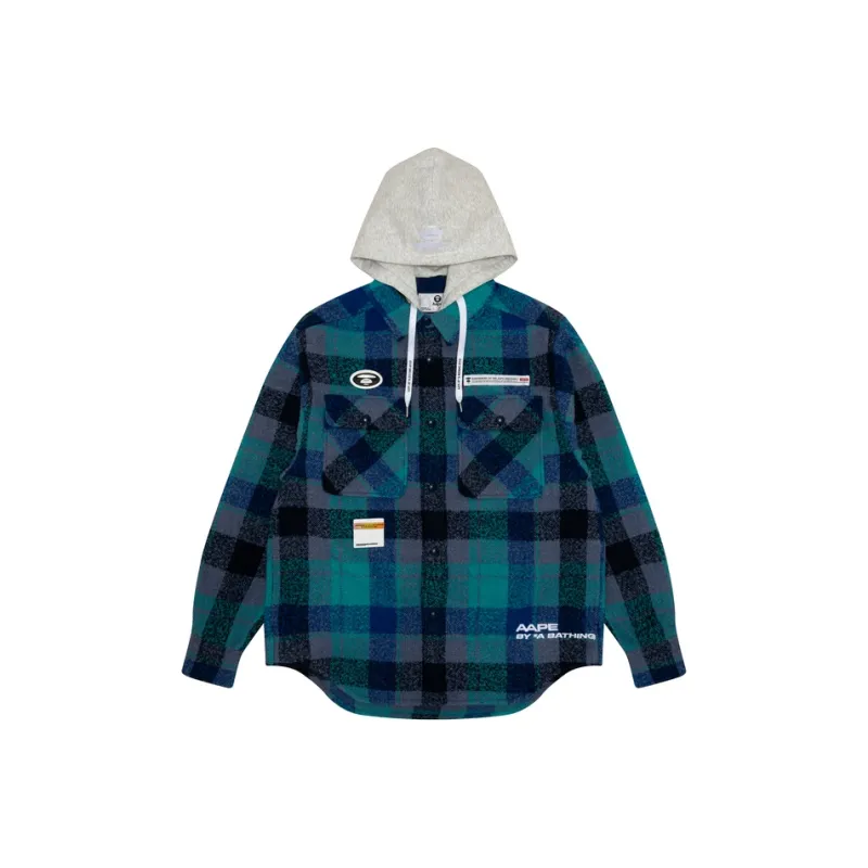 Aape Plaid check Hooded Jacket-2