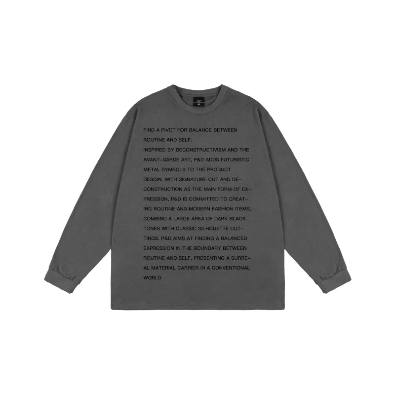PILOTDRAGON P&D 24FW Long Sleeved Sweatshirt Unisex-12