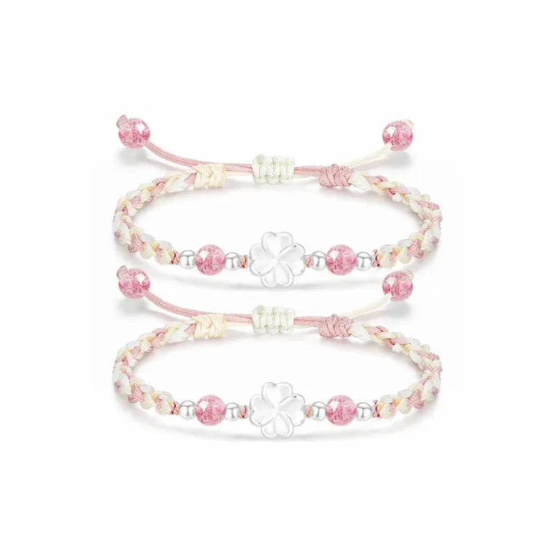 CHINA GOLD S999 Fine Silver Bracelets Women's-5
