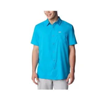 Columbia PFG Slack Tide™ Camp Shirt Shirt Men's Sea Blue