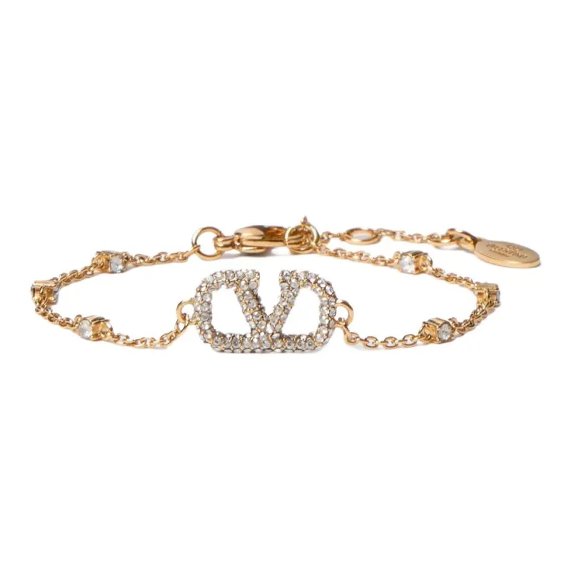Valentino 18K Gold Plated Bracelets Unisex Gold-0