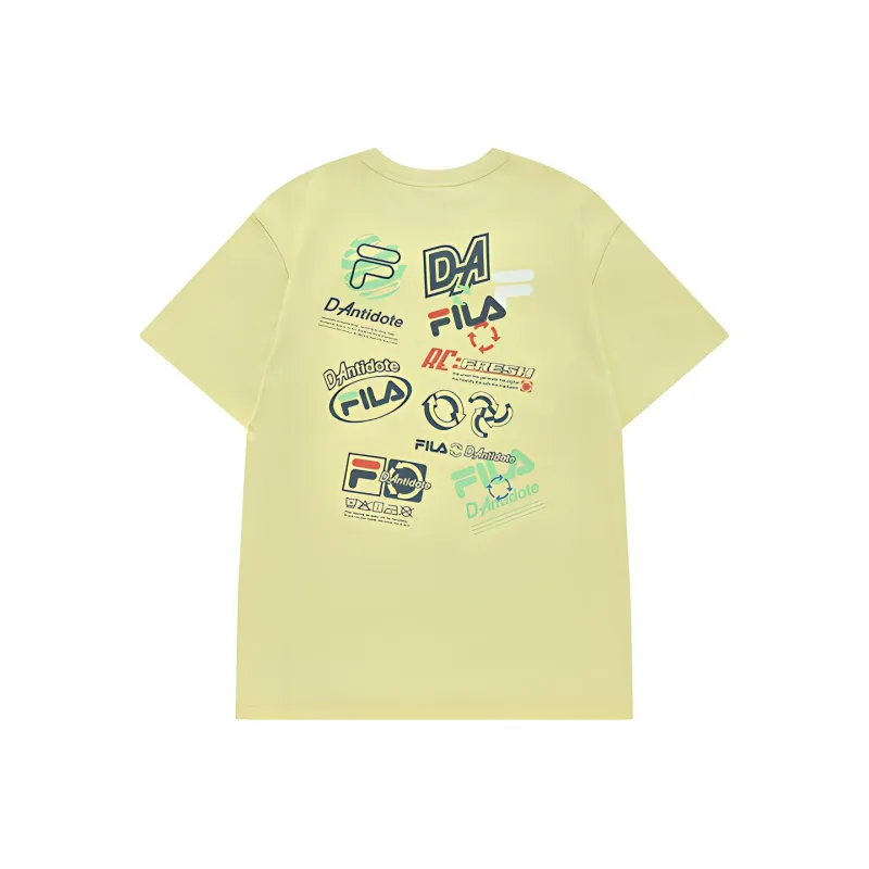 FILA FUSION T Shirt Women's Elf Yellow-1