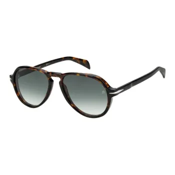 David Beckham Plastic Oval Sunglasses Men's Tortoiseshell
