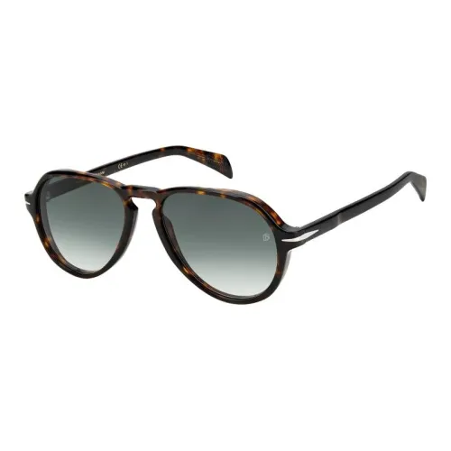 David Beckham Plastic Oval Sunglasses Men's Tortoiseshell