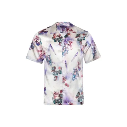 NAHMIAS Silk Short Sleeve Button Down