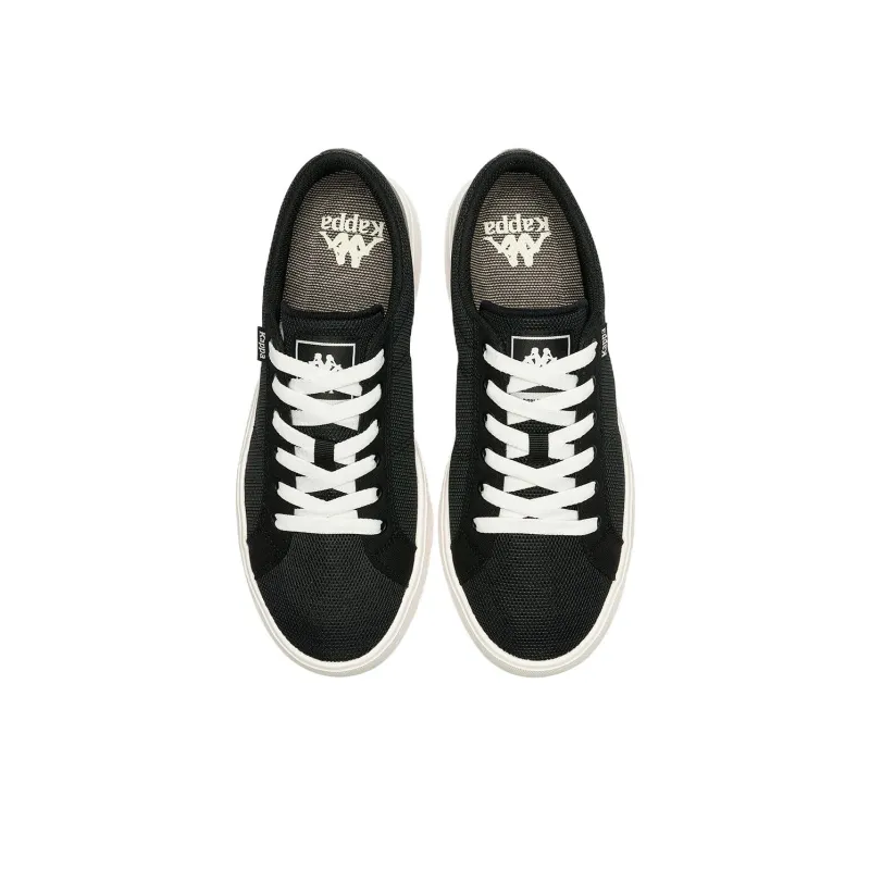 Kappa Slip Resistant Breathable Low Top Skateboard Shoes Men's Black-3