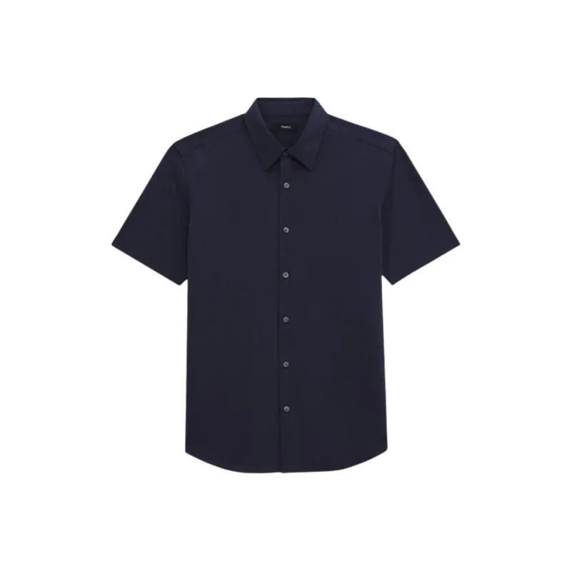 THEORY Shirts Men Navy Blue-0