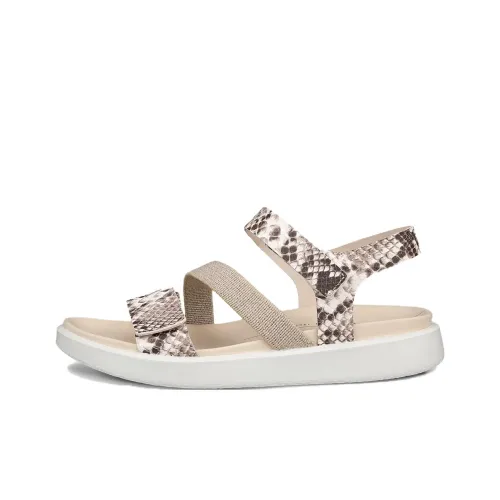 Ecco Flowt One Strap Sandals Women's Beige
