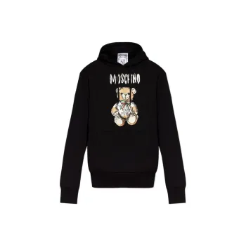 MOSCHINO Teddy Bear Printed Drawstring Hoodie