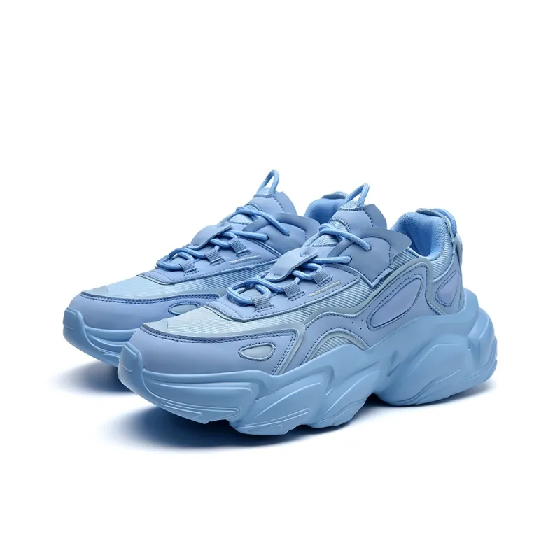 JANECO Anti Slip Wear Resistant Low Top Chunky Sneakers Unisex-23