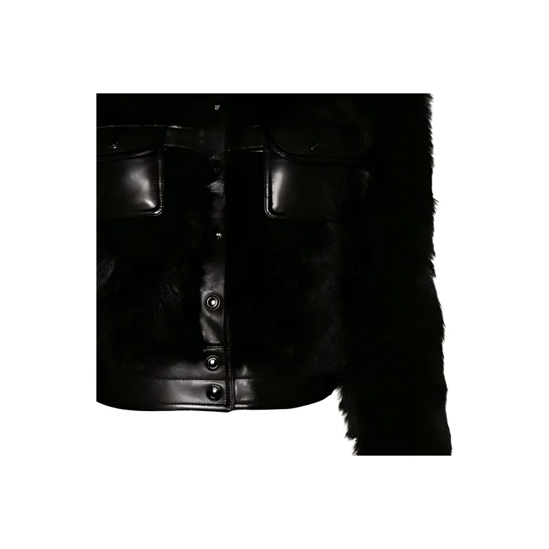 TOM FORD Spread-collar Shearling Jacket-5