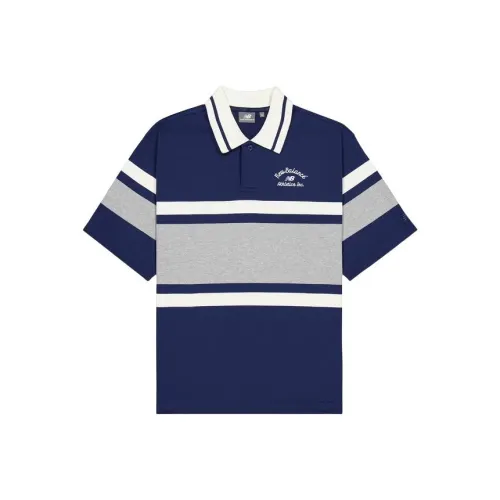 New Balance Polo Shirt Men's Marine Blue