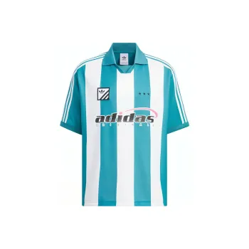 Adidas Originals PLAY FOOTBALL SHIRT Polo Shirt Men's Arctic Ocean Blue