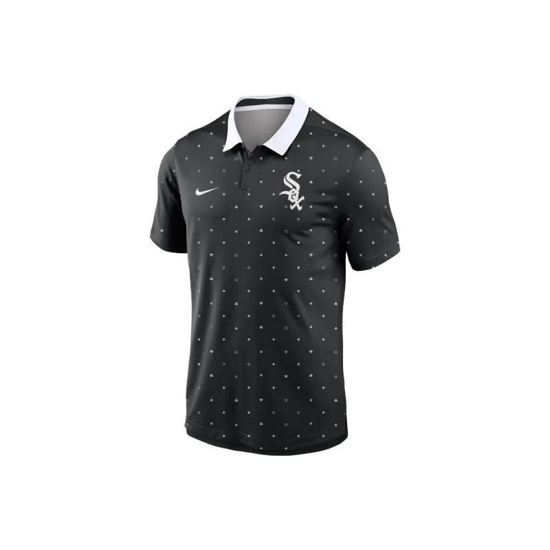 Nike Chicago White So Polo Shirt Men's Black-0