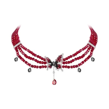 ZEGL Glass Faceted Beads Necklaces Women's