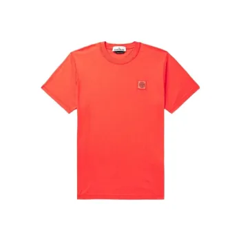 STONE ISLAND T Shirt Men's Shrimp Red