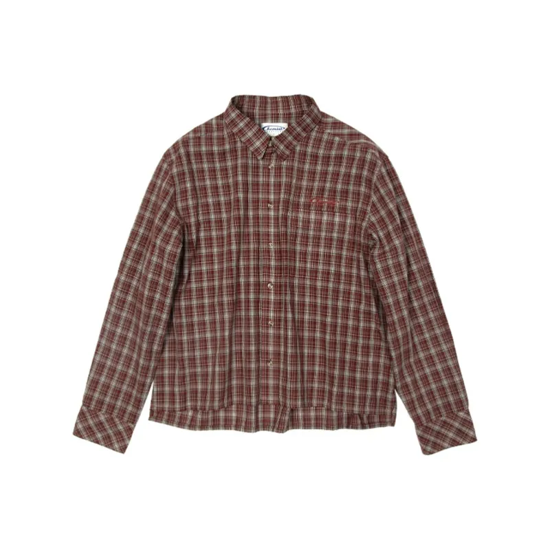 CHEMIST CREATIONS Shirt Unisex Red Plaid-0