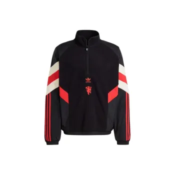 Adidas Originals Manchester Football United Polar Fleece Sweatshirt Sweatshirt Men's Black