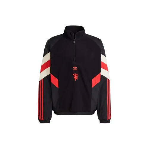 Adidas Originals Manchester Football United Polar Fleece Sweatshirt Sweatshirt Men's Black