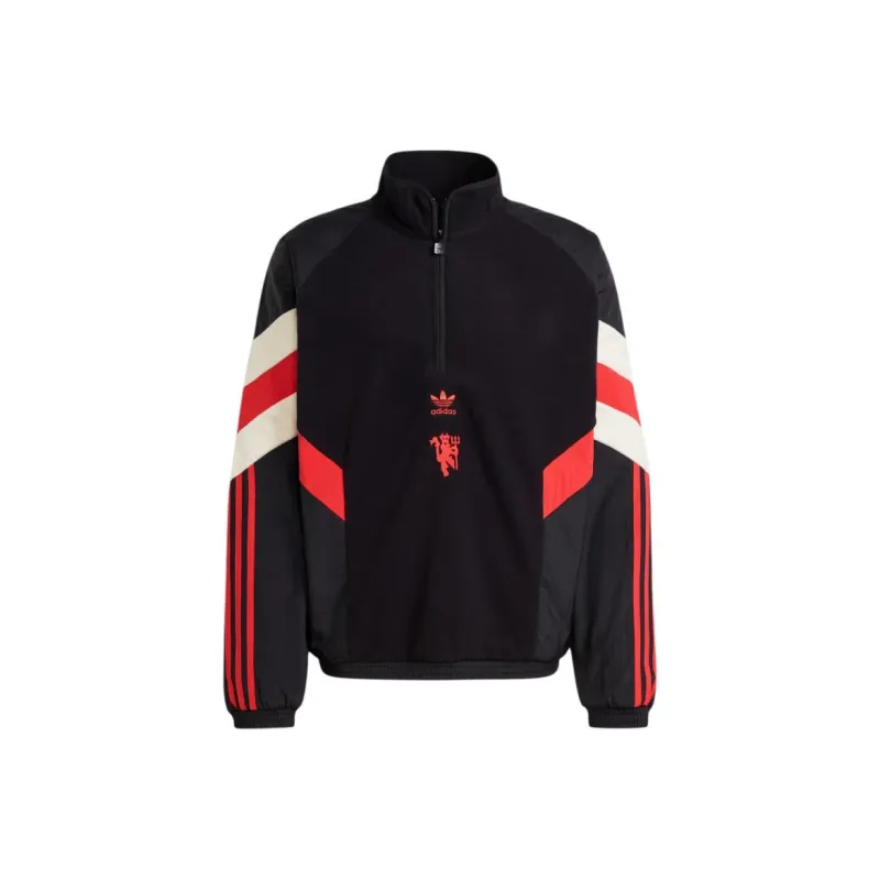 Adidas Originals Manchester Football United Polar Fleece Sweatshirt Men's Black-0