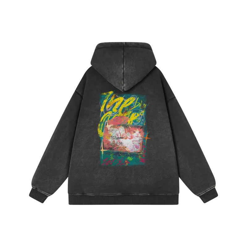 FAKE VINTAGE Sweatshirt Unisex Black-0