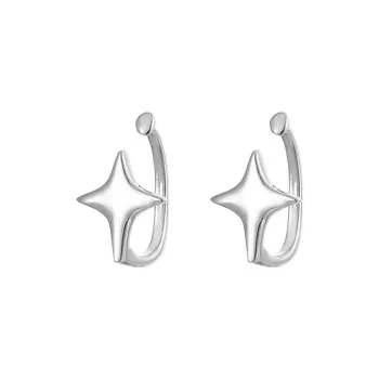 QUIET LOVE S925 Silver Clip On Earrings Women's