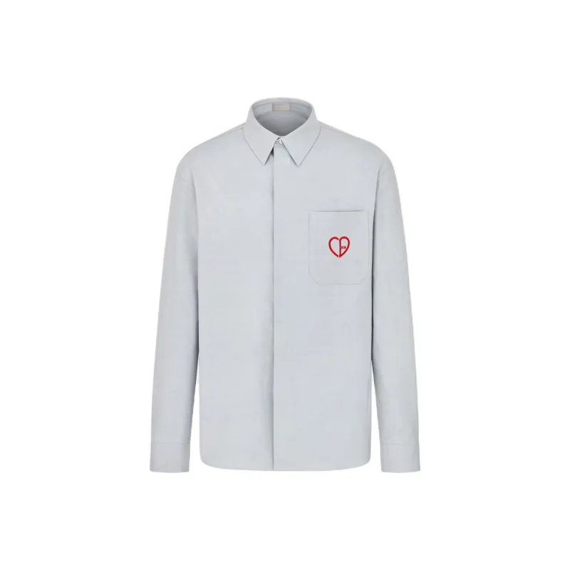 DIOR Shirts Men Gray-0