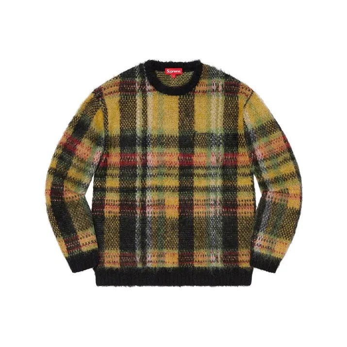 Supreme Brushed Plaid Sweater-0
