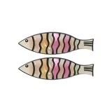 Fun Side Clip[Multicolor Fish 1 Pair]