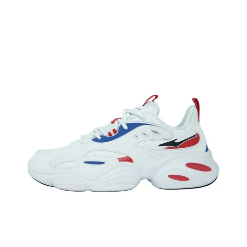 Erke Abrasion Resistant Height Increasing Low Top Chunky Sneakers Men's White