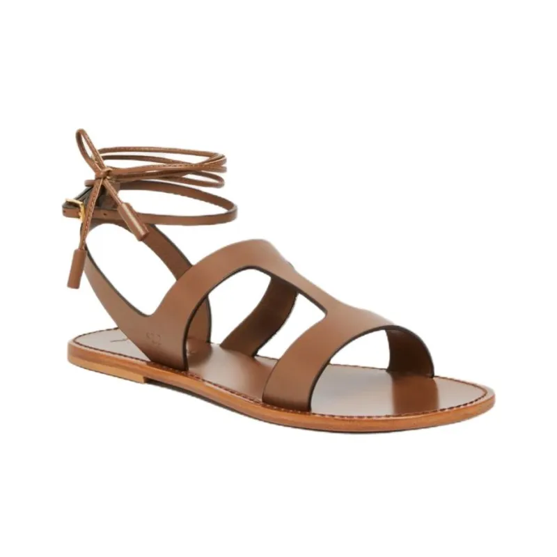 WEEKEND MaxMara One Strap Sandals Women's Brown-2