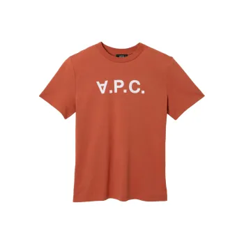 A.P.C Flocked logo T shirt