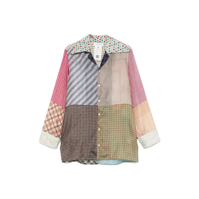 Marine Serre Regenerated Silk scarves Shirt-0