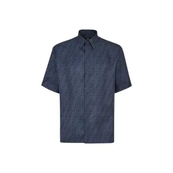 FENDI Allover Logo Printed Buttoned Shirt