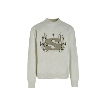 STAMPD Chrome Flame Crew neck Sweatshirt