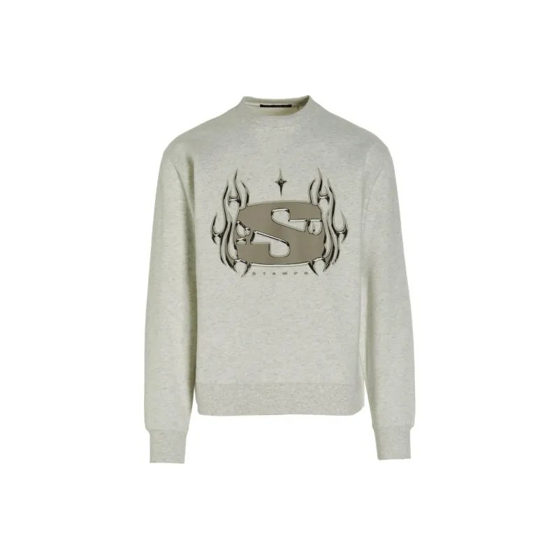 STAMPD Chrome Flame Crew neck Sweatshirt-0