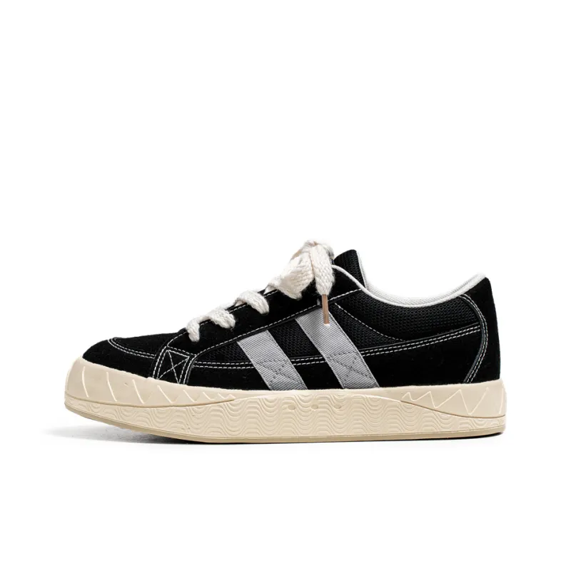 Yi Jiabao Slip Resistant Cushioning Abrasion Resistant Low Top Skateboard Shoes Men's-0