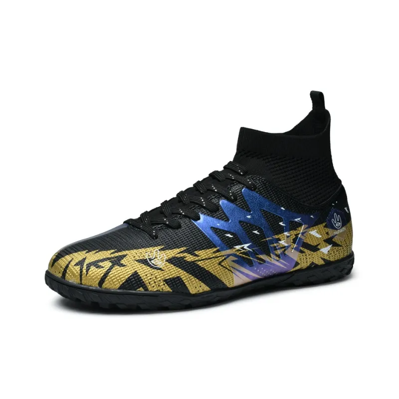 QIUTEXIONG MG Multi Ground Soft Ground, Firm Ground, Artificial Ground Slip Resistant Coverage Soccer Shoes Unisex-8