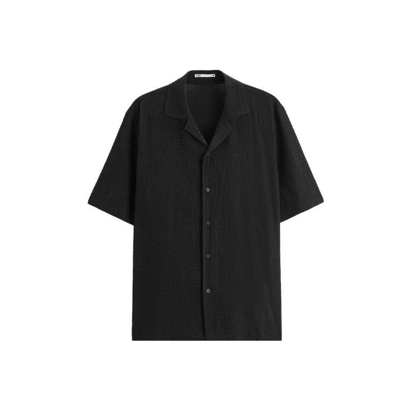 ZARA Shirts Men Black-0
