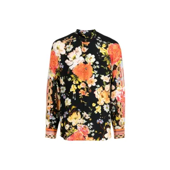 CAMILLA Floral-print Silk Shirt